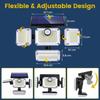 Waterproof Solar Powered Outdoor Light Motion Sensor 2000LM 333 LED Security Street Lamp Sconce Spotlights for Garden Decoration