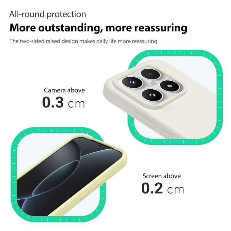 For Xiaomi 17 Liquid Silicone Phone Case Skin-Friendly Shockproof Protective Back Cover