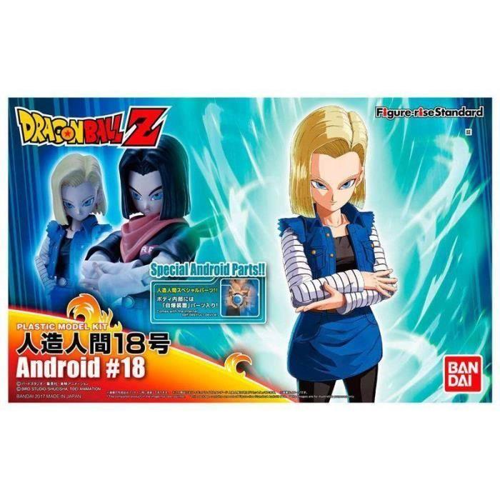 Figurine - dragon ball z android 18 - 14 cm - montage sans peinture ni colle - mixte