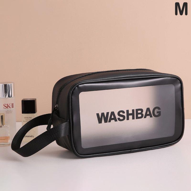 PU Damen Reiseaufbewahrungstasche Kosmetiktasche Make-up-Tasche Reise-Organizer-Taschen Wasserdichte Waschtasche Transparente Kosmetikkoffer