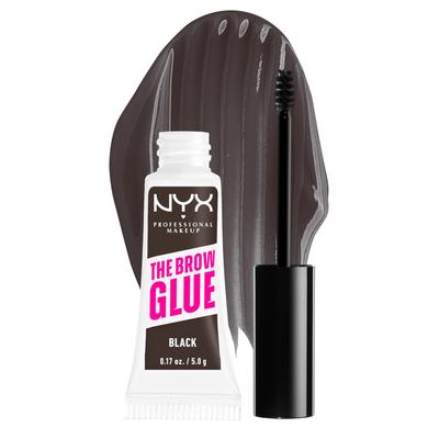 NYX PROFESSIONAL MAKEUP The Brow Glue, Getöntes Augenbrauengel mit extremem Halt - Schwarz