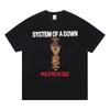 T-shirt Stampata System Of A Down Vintage Anni '90 Metal Rock Oversize Manica Corta Unisex Unisex Unisex Streetwear Casual Top Estivo