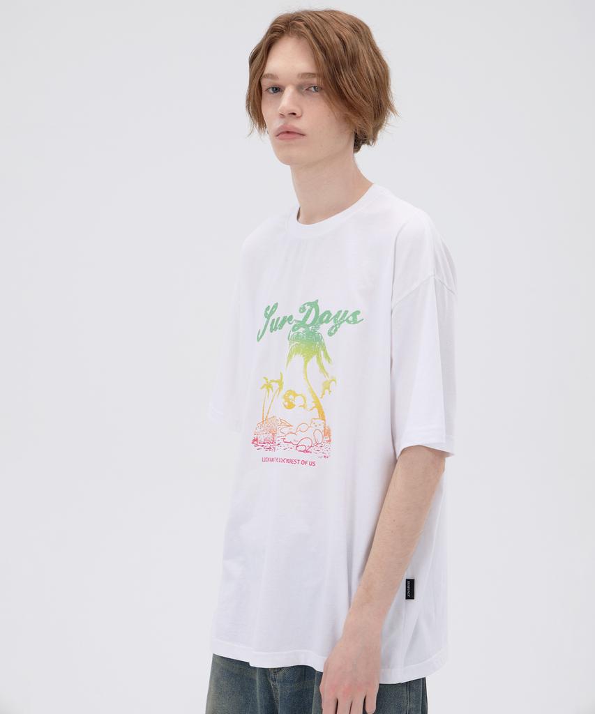 DYSFUNCT Palm Tree T-Shirt (White)