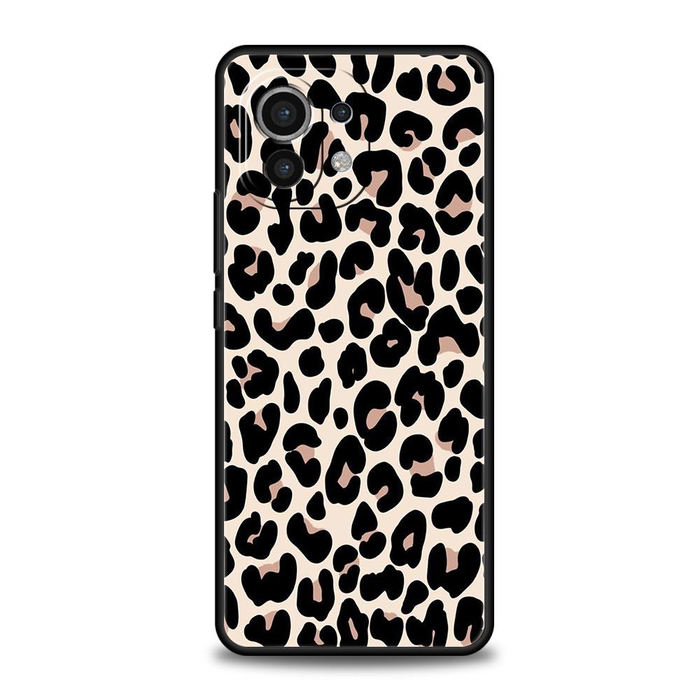 Phone Case For Xiaomi Mi 15 14 13 12 11 Lite 14T 13T 12T 11T Pro Poco X7 X6 X5 X3 Pro F6 F5 F4 Cover Sexy Trendy Leopard Print