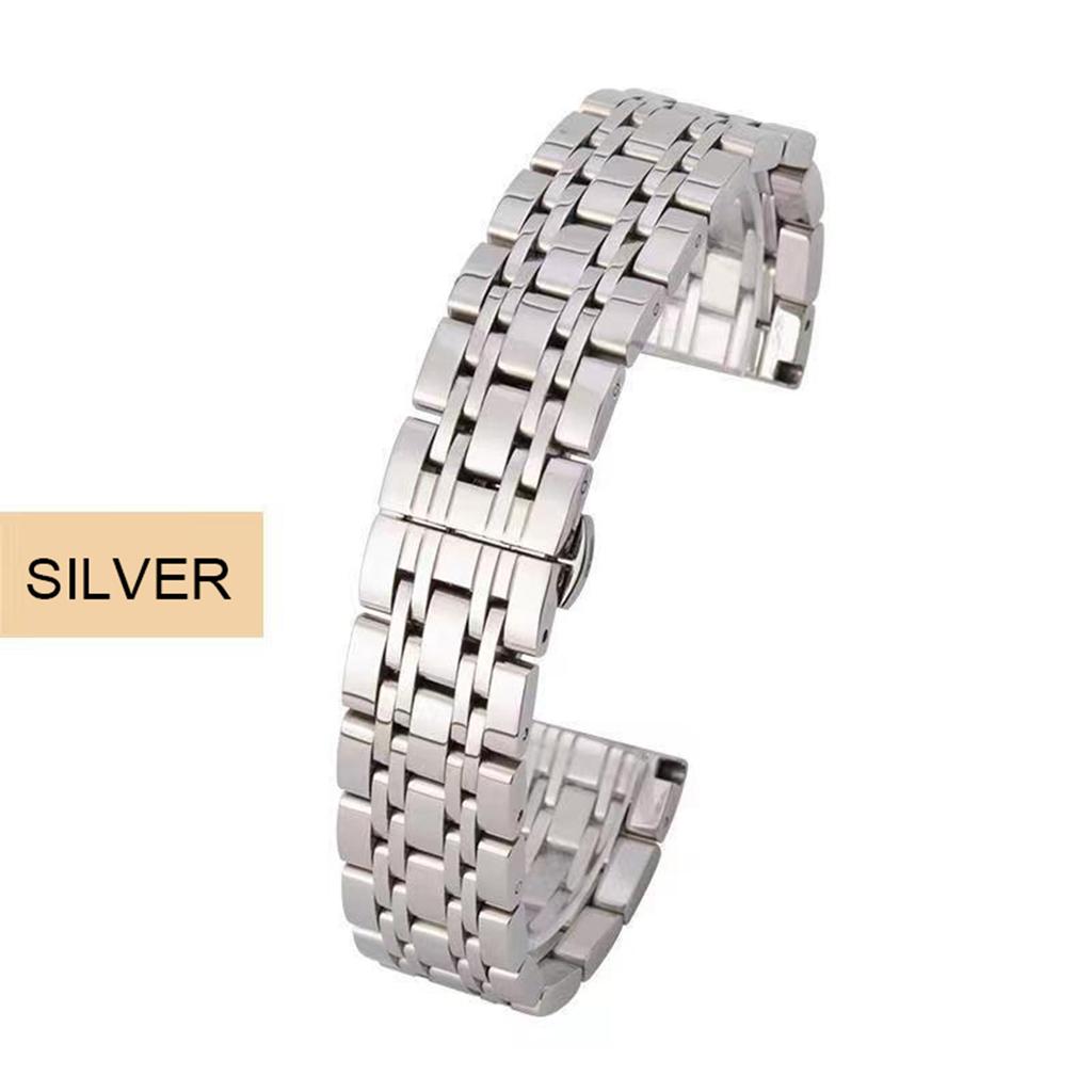 Solid Stainless Steel Luxury Wristband 22mm Presidential Watch Strap for Smartwatch Gold Material 18/20mm Size Options