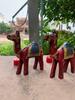 Handmade Wooden Camel Set: Rajasthani Painted Table Decor