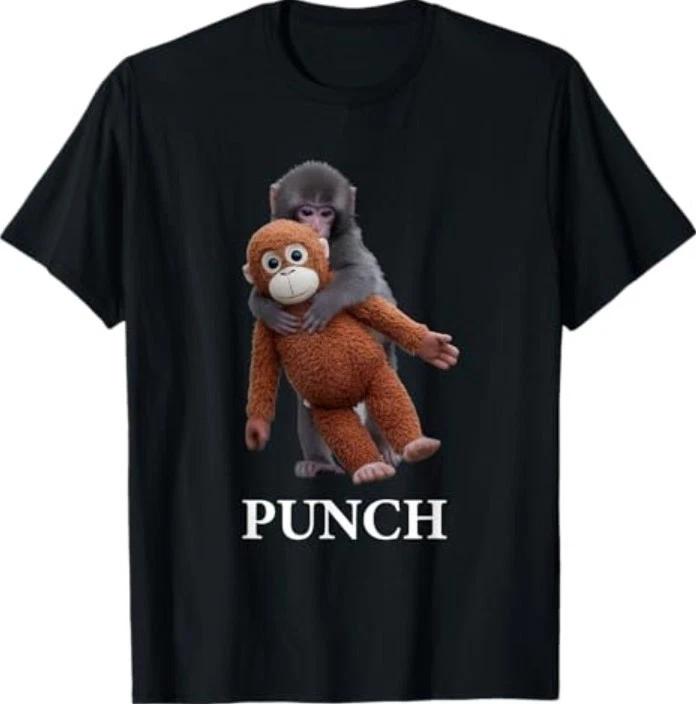 Cute Punch Baby Monkey T-Shirt XL
