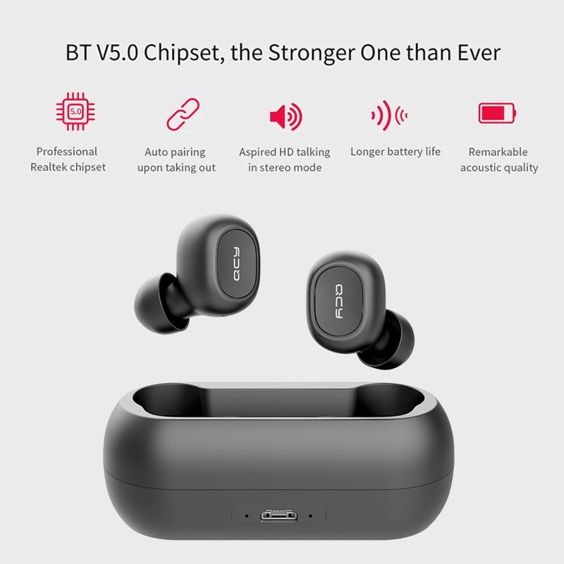 bluetooth 5.0] QCY T1C CVC6.0 Noise 