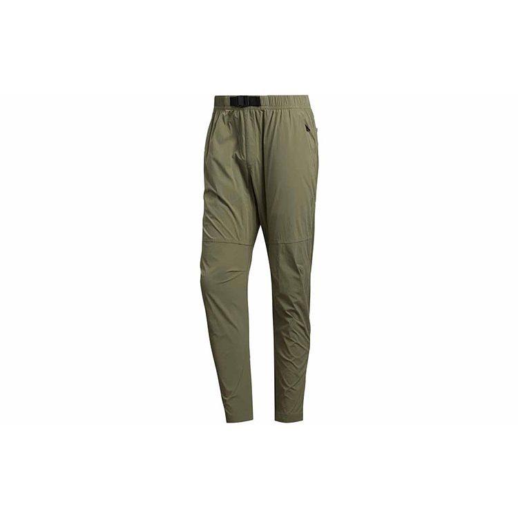 adidas Knitted Sweatpants Men's Green Moderate Straight Fit Pants FT2787