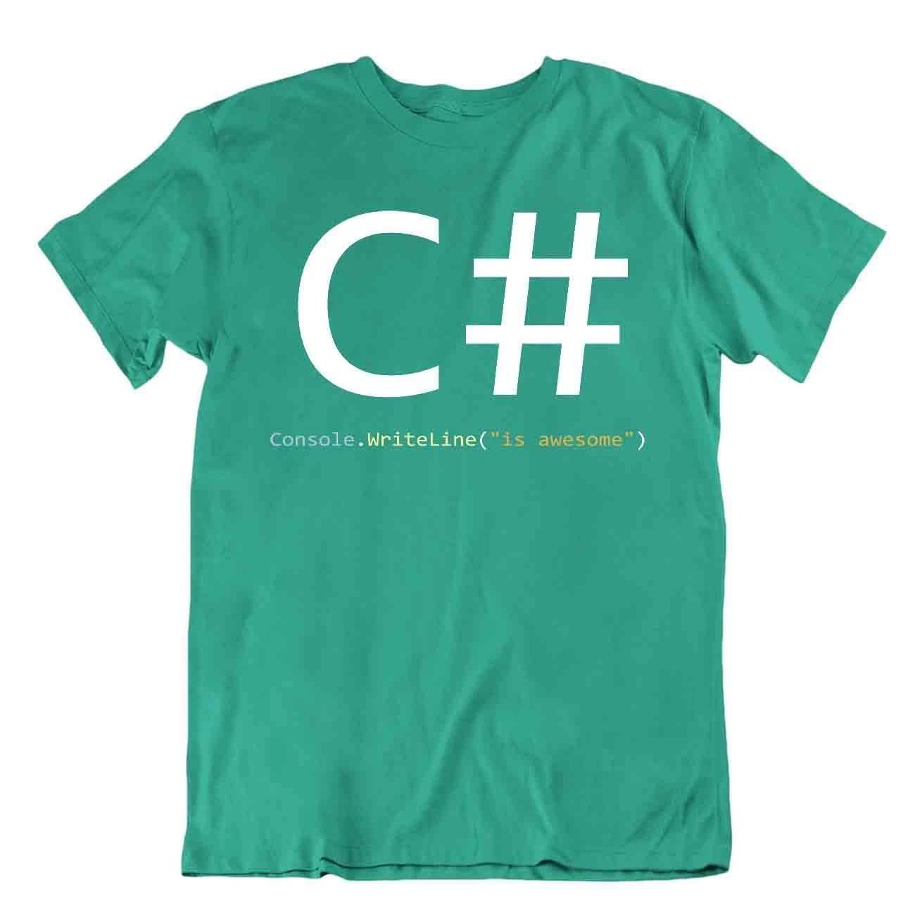 C# Tshirt Programmer Code T-Shirt Networking Tee Computer Language Shirt L