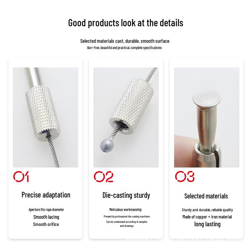 Adjustable Double-Lock Hanging Hook for Steel Wire Rope & Expansion Bolt