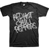 Red Hot Chili Peppers Black & White Logo T-Shirt Black New