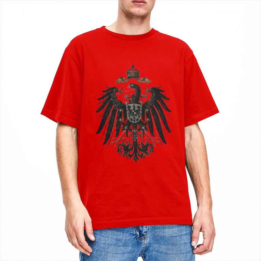 Deutsches Kaiserreich Reichsadler T-Shirt Herren Streetwear Baumwoll-T-Shirts Sommer O-Ausschnitt Hip-Hop Tees Günstige Übergrößen Tops