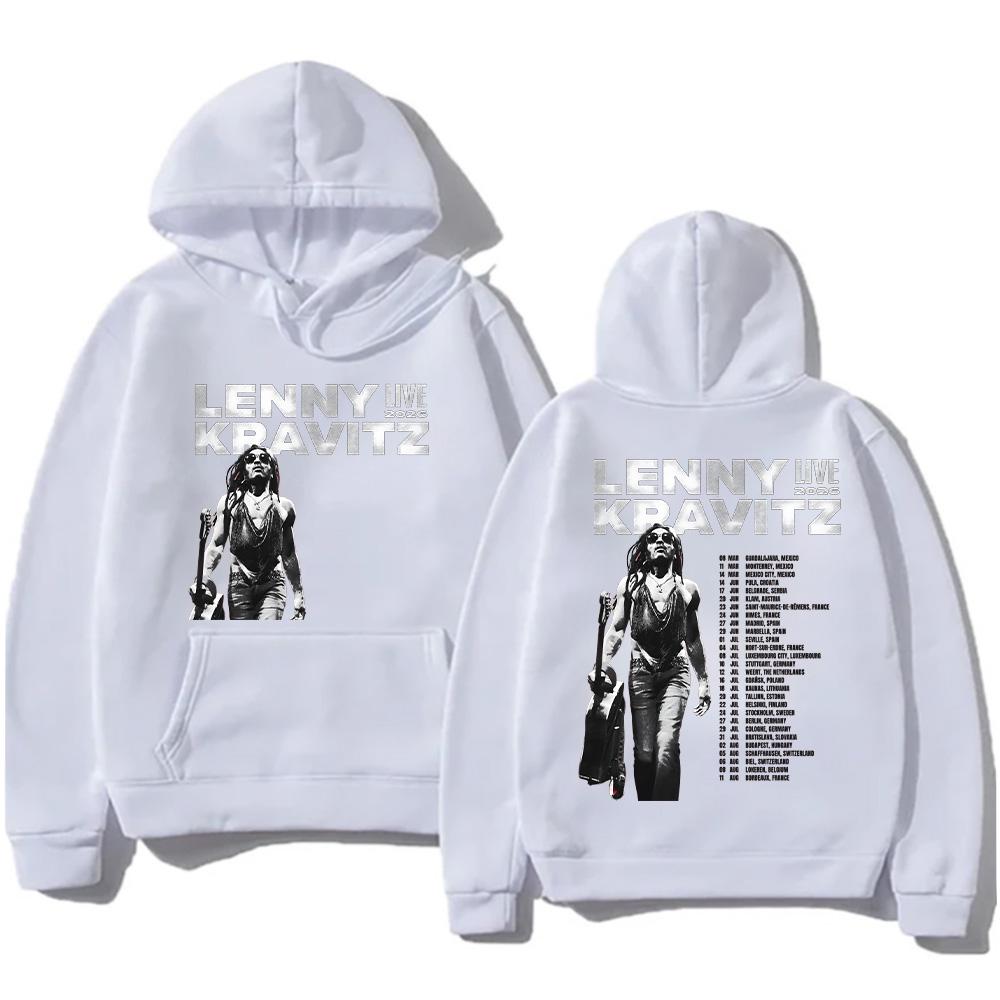 Lenny Kravitz Live 2026 Grafik Streetwear Herren High Street Sweatshirt Mode Damen Langarmtops Punk Musik Kleidung Pullover
