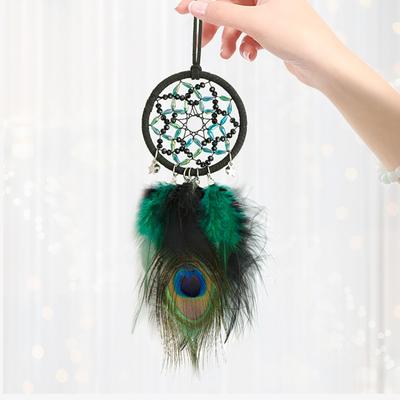 Pfauenfedern Haar Auto Rückspiegel Anhänger Auto Hängend Premium Sensation Auto Hängend Autodekorationen