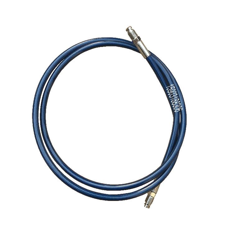 AN3 Univerzální brzdová olejová hadice pro motocykl Nerezová opletená PTFE trubice S vnějšími fitinkami M10X1
