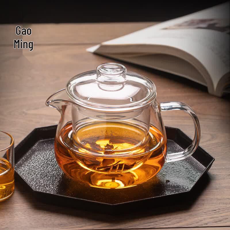 Youluo 400ML Heat-Resistant Glass Teapot with Side Handle