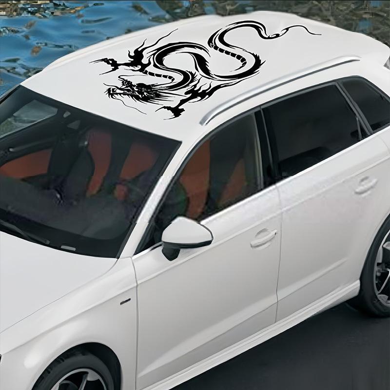 Bilklistermärken Utsökt Drak Totem Vinylklistermärken Bilstötfångare Bakruta Hjälm Kylskåp Laptop Dekal