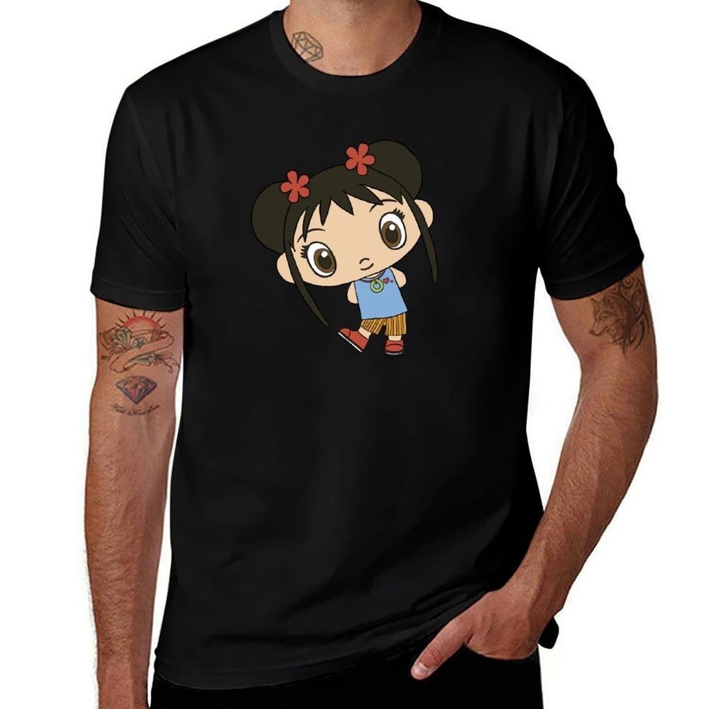 Kailan T-Shirt Basic Lässig Kurzarm Baumwollhemd