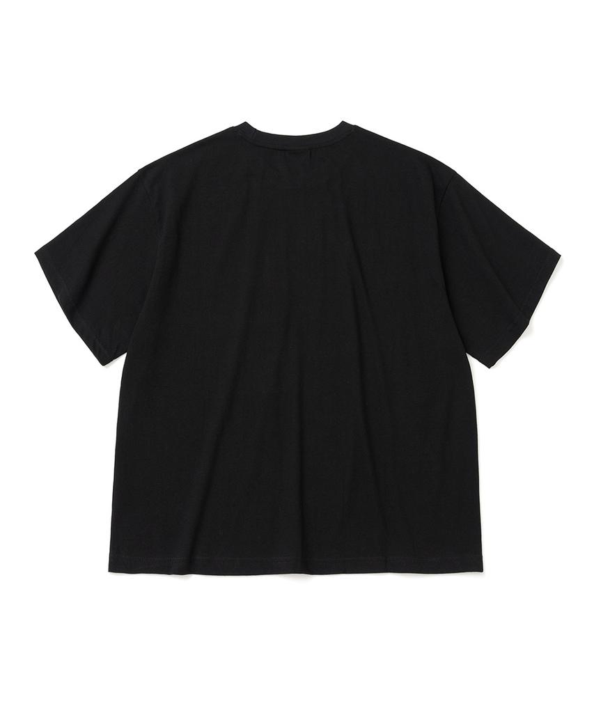 XOX Distorted Error Graphic Crop T-Shirt [Black]
