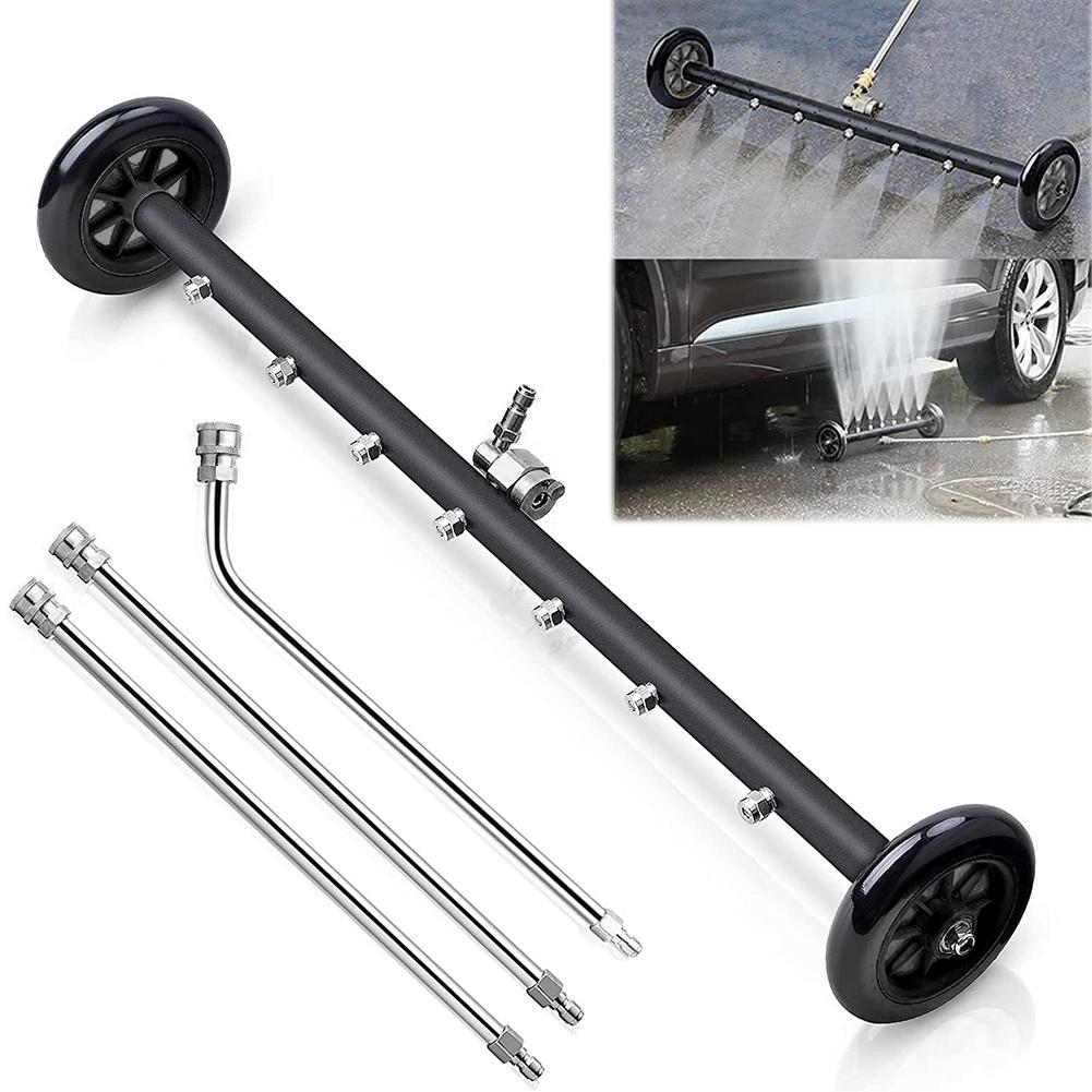 22 Inch High-Pressure Water Broom 1/4 Quick Connector Car Chassis High Pressure Washer Car Washing Locomotive Bottom Water Broom