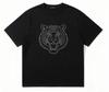 2026 Fashion Trend  Gothic Tigerpattern Unisexs Summer Roundneck Pure Cotton Tshirt Hiphop Street Style Shortsleeved Design