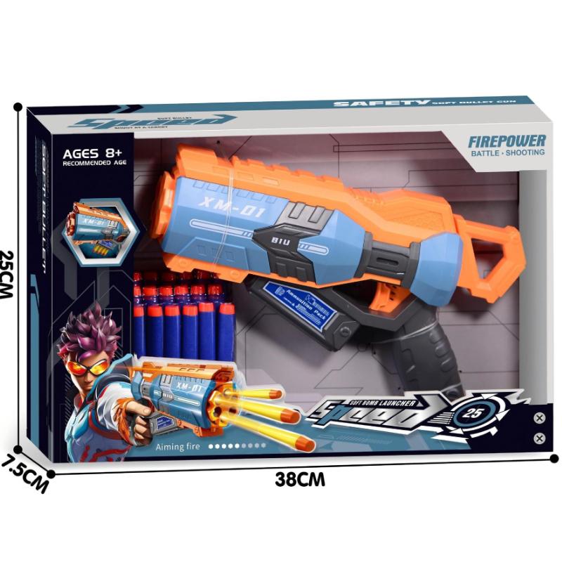 Manual Soft Bullets Toy Gun Foam Dart Launcher Safe Pistol Gun Toy Long Range Dart Blaster Boy Birthday Gift Outdoor Toy