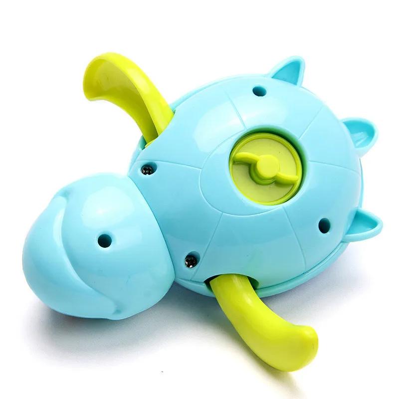 Non-Toxic Single Cute Cartoon Animal Tortoise Classic Baby Water Toy Infant Swim Turtle Wound-Up Chain Clockwork Kids Beach Bath Toys