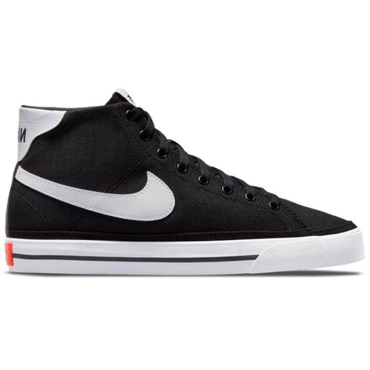 New Nike Court Legacy Canvas Mid 'Black White' DD0162-001