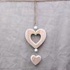 Wooden Heart Shaped Pendant for Indoor and Outdoor Decoration Room Hanging Ornament Handmade Wall Art Accessories