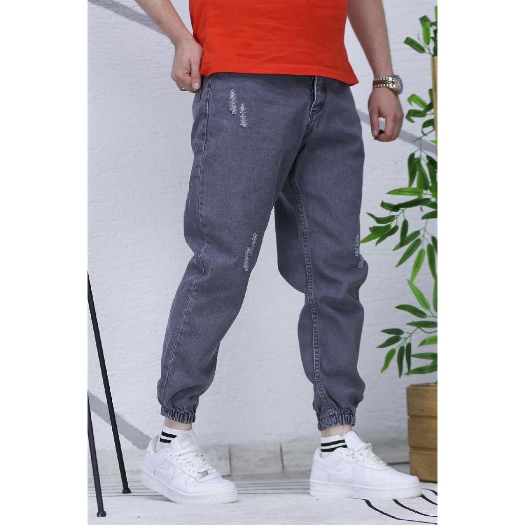 Men's Jeans With Elastic Cuffs, Boyfiren Jeans Pnt. 646