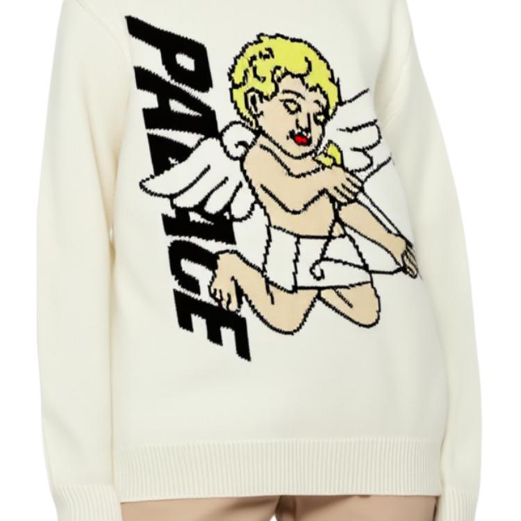 Palace Temptation Knit Cream Unisex Tops P24KW012