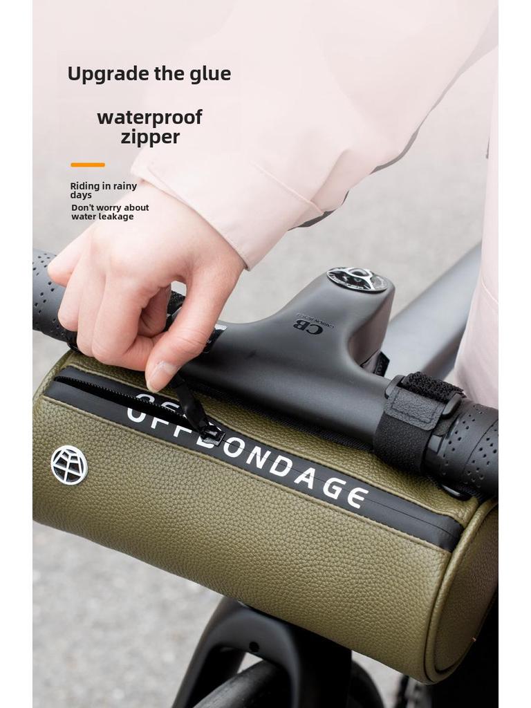 OFFBONDAGE Waterproof Front Bike Bag - Large Capacity Mountain Cycling Storage