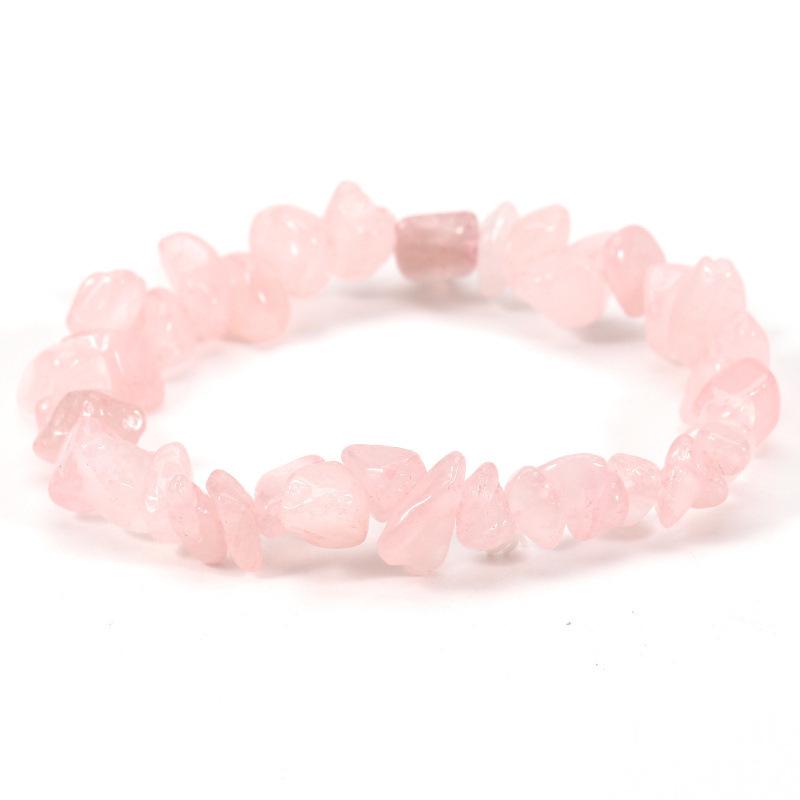 Amethyst & Amazonit Splitstein Elastisches Armband