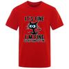 Mens High Quality Tshirt 100 Cotton Funny Cool Cat Printed Tshirt Casual Mens Short Sleeve Tshirt for Men TShirt Male Top