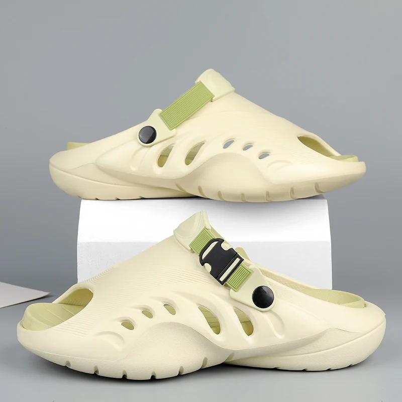 Fashion High Quality Men Outdoor Beach Shoes Slippers Soft Comfortable Sports Clogs Fashion Men Garden Shoes Men's Beach Sandals