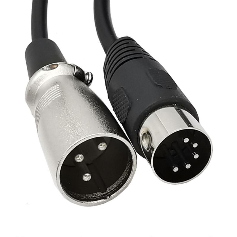 Large DIN 5Pin Male To 3Pin Male/Female Sound Connection Cable 5P To 3Pin Adapter Cable for Musical Instrument