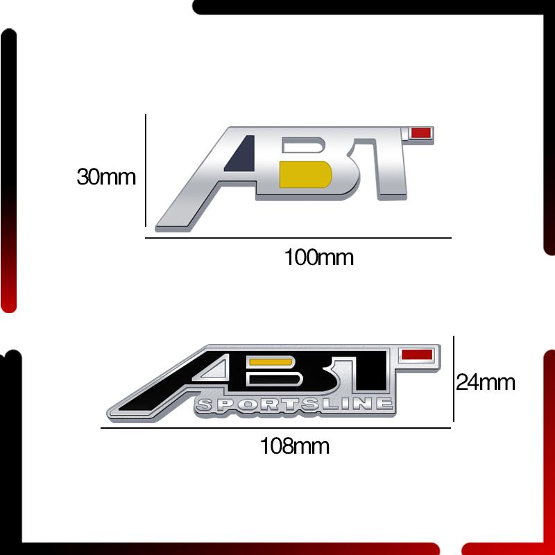 Metal Car Body ABT Sportsline Grille Emblem Badge 3D Sticker Tail Decals For Seat S3 S4 S5 S6 Q3 Q5 Q7 Golf MK 2 3 4 5 6 7