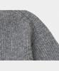 LETTERCOMO Heavy Rush Wool Round Knit Grey