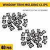 For Ford F100 F150 F250 F350 Windshield Trim Molding Clips- 40 Clips