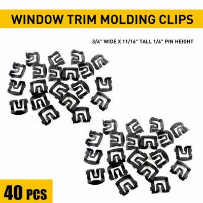For Ford F100 F150 F250 F350 Windshield Trim Molding Clips- 40 Clips