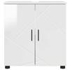 Bathroom Cabinet with Storage Glossy White 61 X 35 X 64 Cm