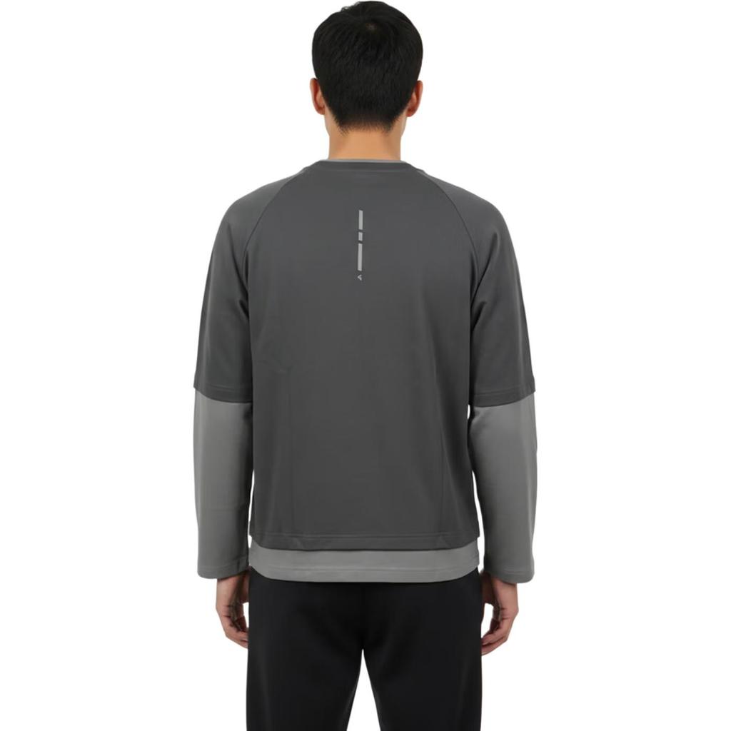 Adidas FOS Long Sleeve Fake Two-Piece Round Neck Pullover T-Shirt Men Tops KU5303