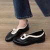 Cowhide Version~ French Round Head Mary Jane Shoes Women's 2025 New Versatile Flat-soled Small Single Shoes One-pedal Lazy Shoes