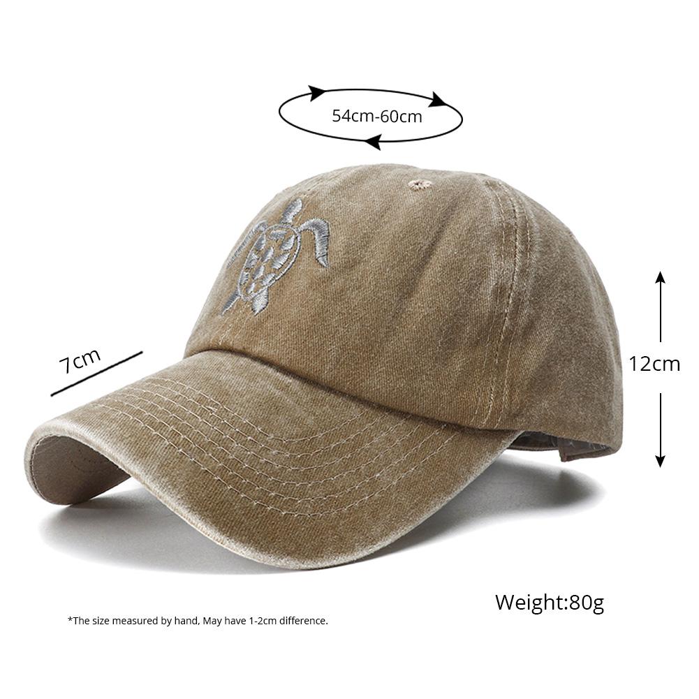 Vintage Female Male Hat Dad Snapback Adjustable Y2K Cap Baseball Fitted Stitched Stitching Embroidered Turtle Autumn New Brand Latest Fresh Hats For