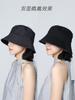 Double-sided Bucket Hat Women's Autumn Retro Denim Plain Face Small Versatile Sun Hat Advanced Sense