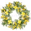 Artificial Flower Wreath Easter Valentines Day Decor Hotel Restaurant Door Hanging Decoration