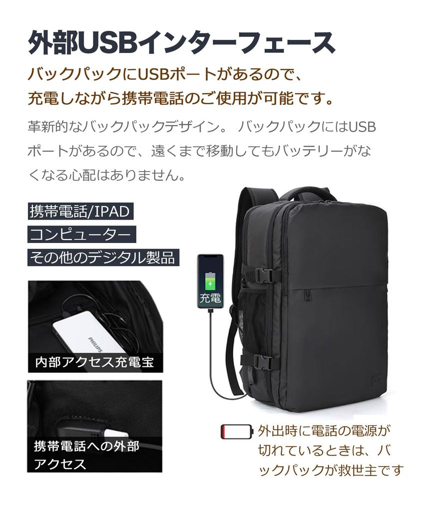 Business Backpack for Casual Town A4 Large USB Charging Business [Andris] Backpack, Backpack, Men, Backpack, Backpack, Storage, Commuting, Capacity,