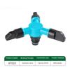 1~5 Pezzi Irrigatori a Spruzzo per Prato Stabile ABS Tre Punte Irrigatore da Giardino Ugello a Tre Punte
