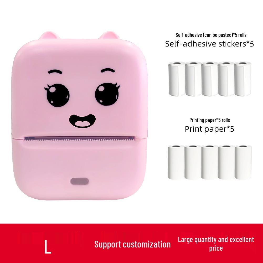 Children's Mini Bluetooth Pocket Printer: Portable Thermal Photo & Label Maker